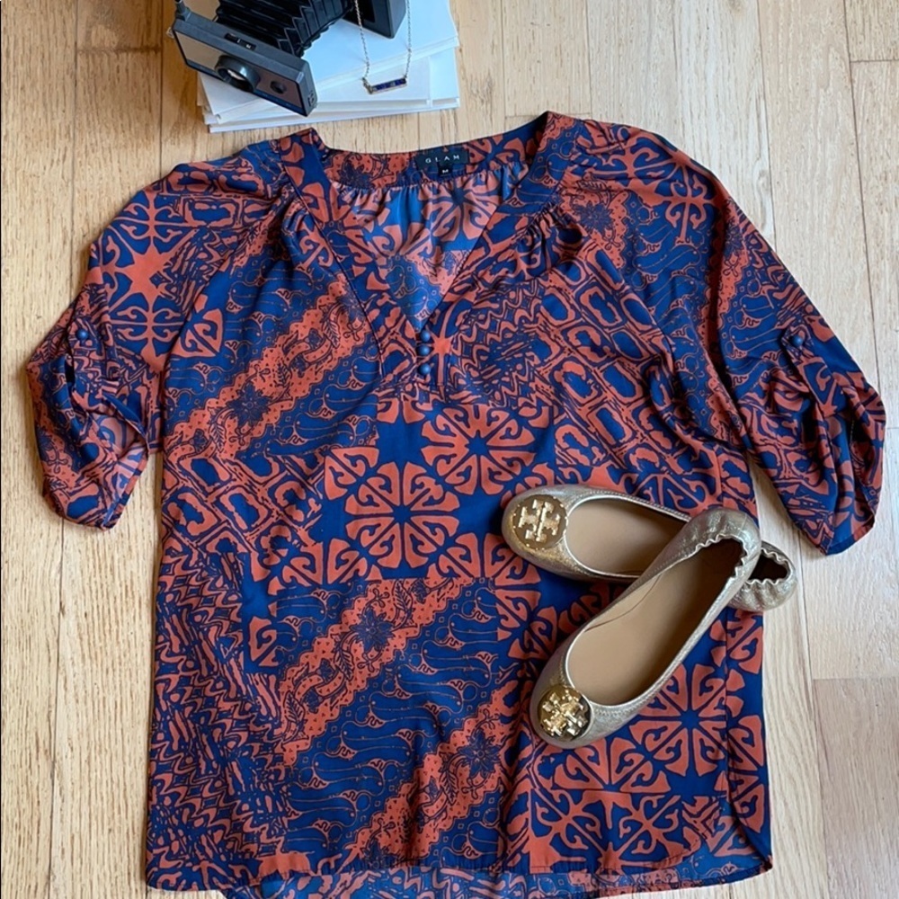 Glam Short Sleeve Blouse